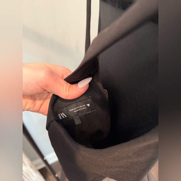 Zara Black High Neck Top - Picture 3 of 3